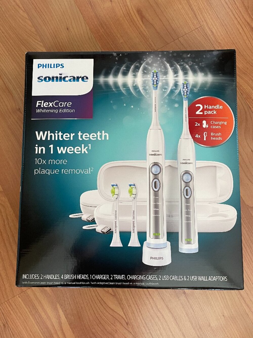 NIB Philips Sonicare FlexCare Whitening Edition Sonic Toothbrush HX6964/77